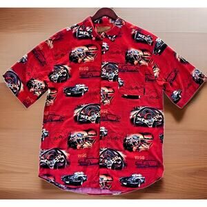 Clearwater Outfitters Vintage 1958 Chevrolet Corvette Car Shirt XL Short Sleeve